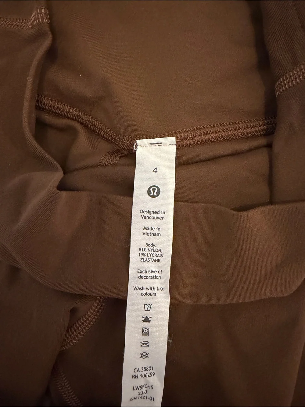 Lululemon Align Chocolate Brown Mini Flare Leggings